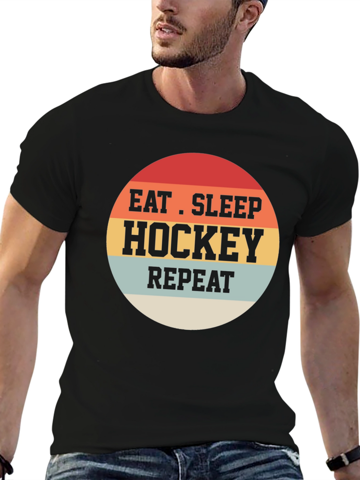 Eat Sleep Hockey Repeat T-Shirt