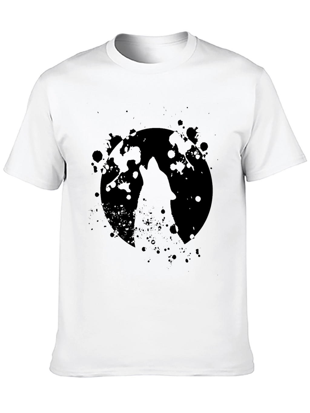 Wolf Moon Black T-Shirt - Graphic Tee