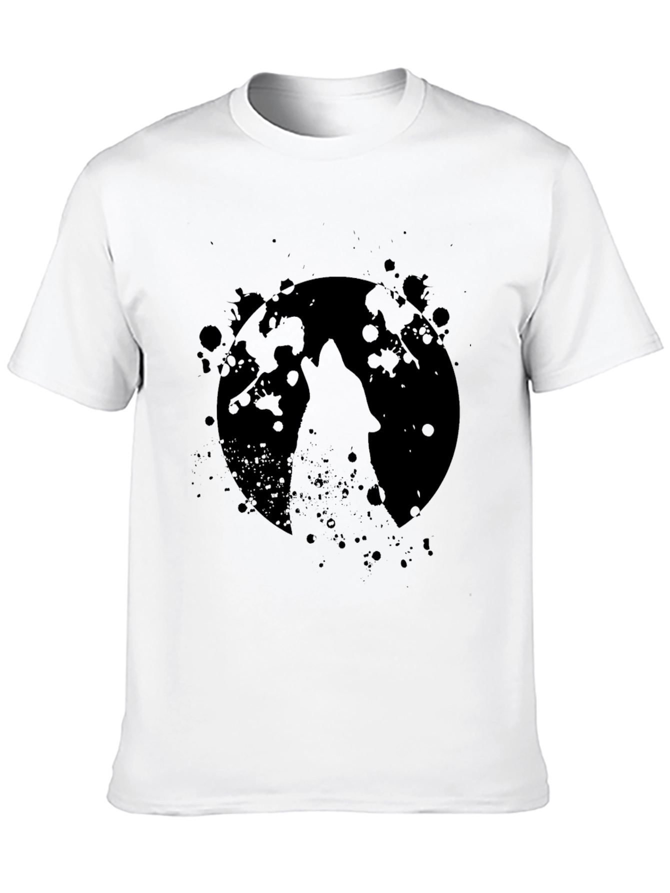 Wolf Moon Black T-Shirt - Graphic Tee