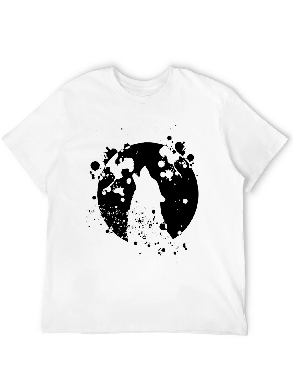 Wolf Moon Black T-Shirt - Graphic Tee