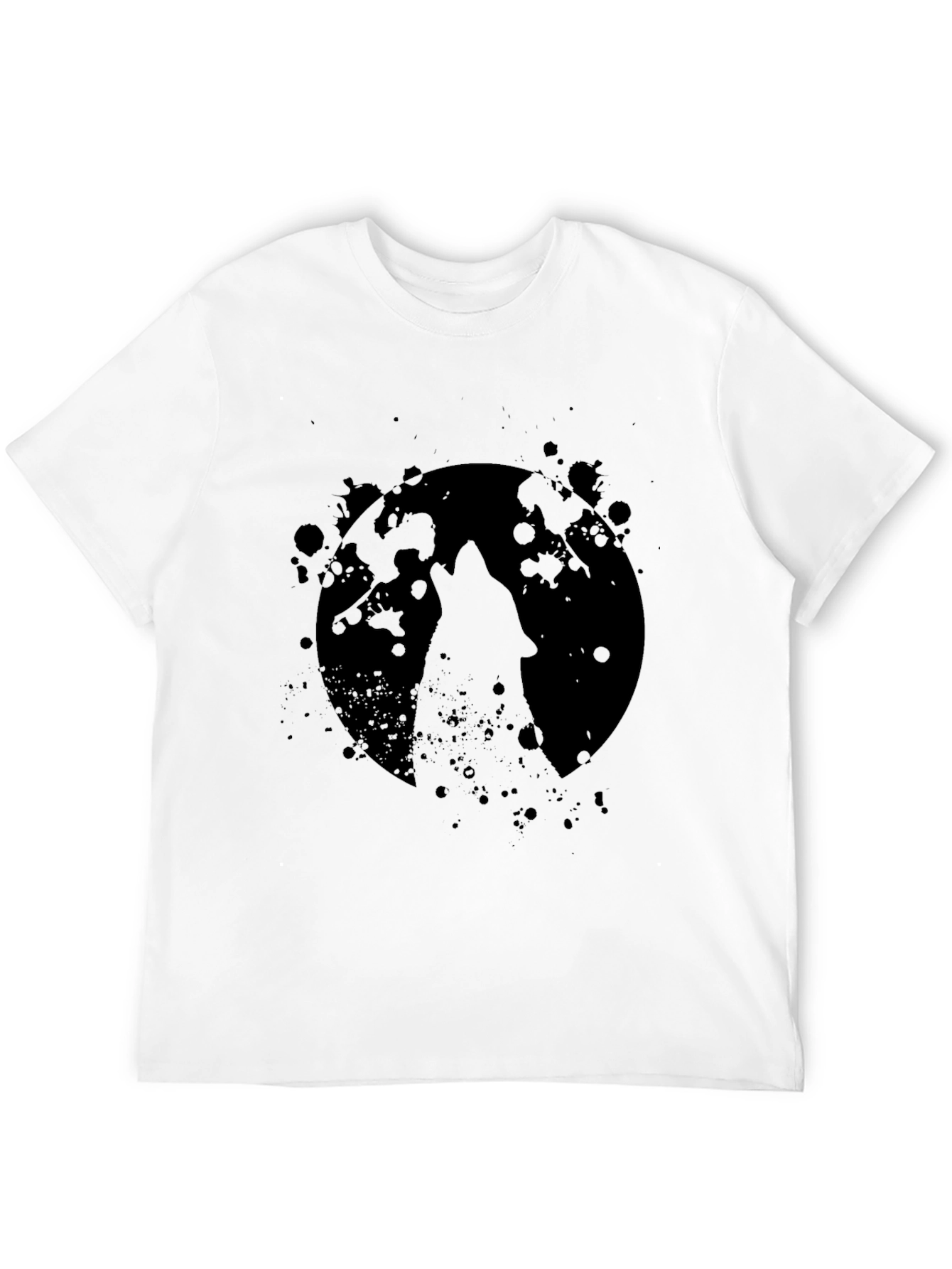 Wolf Moon Black T-Shirt - Graphic Tee