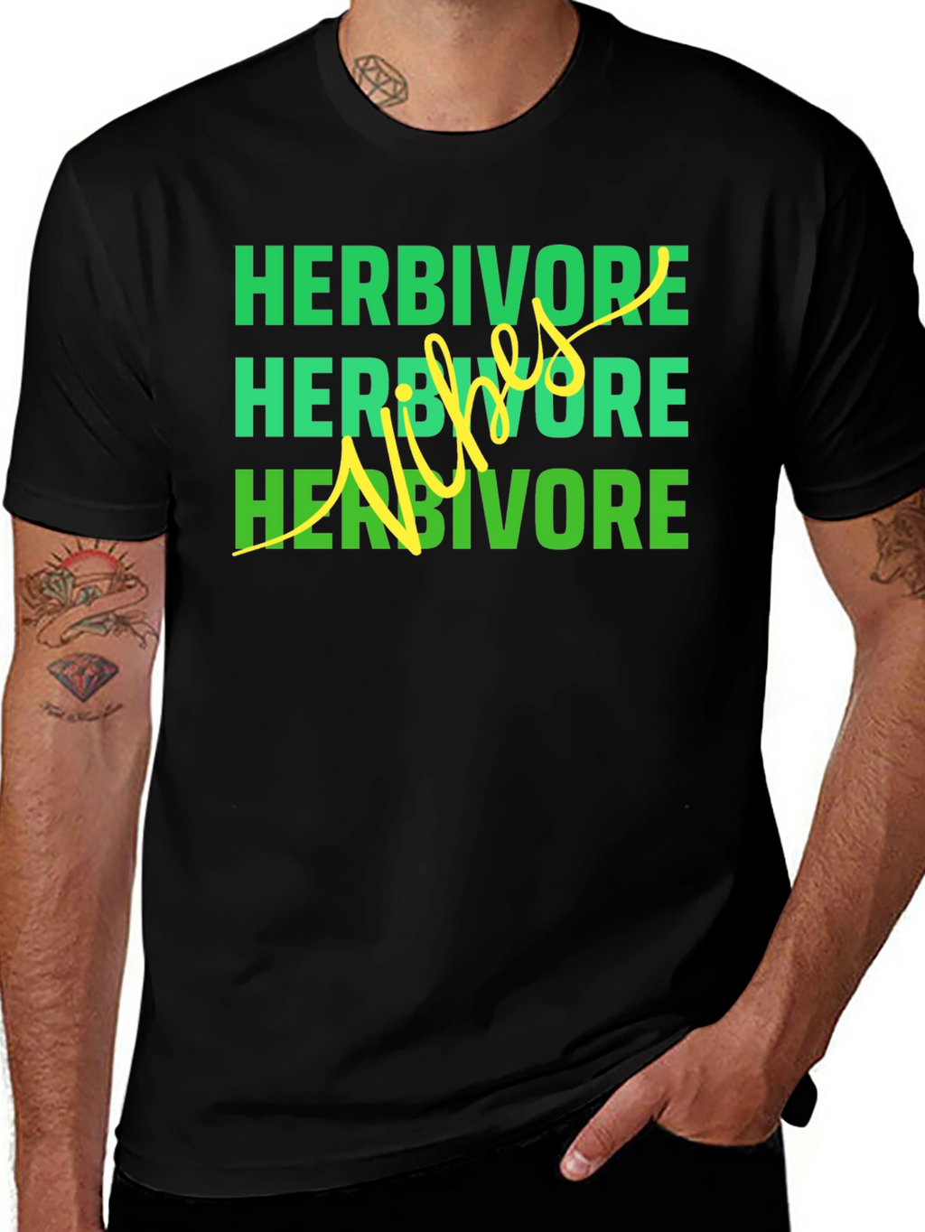 Herbivore Vibes Black T-Shirt