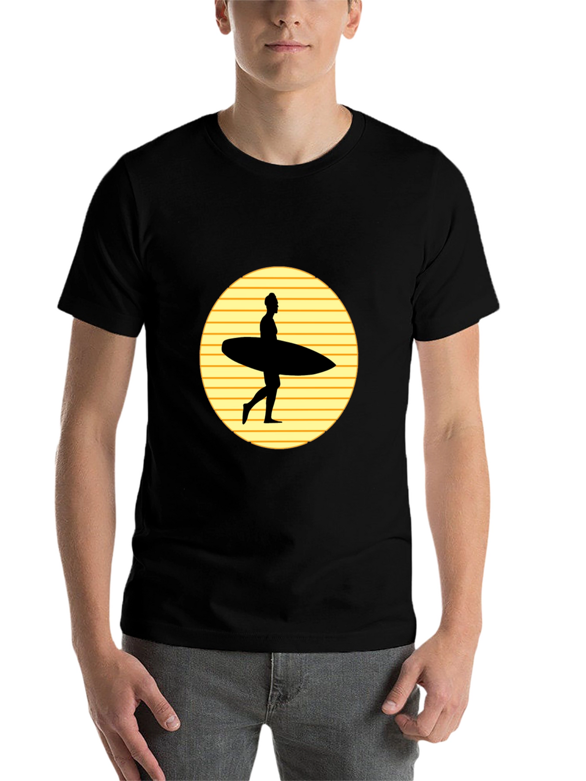 Retro Surfer Silhouette T-Shirt