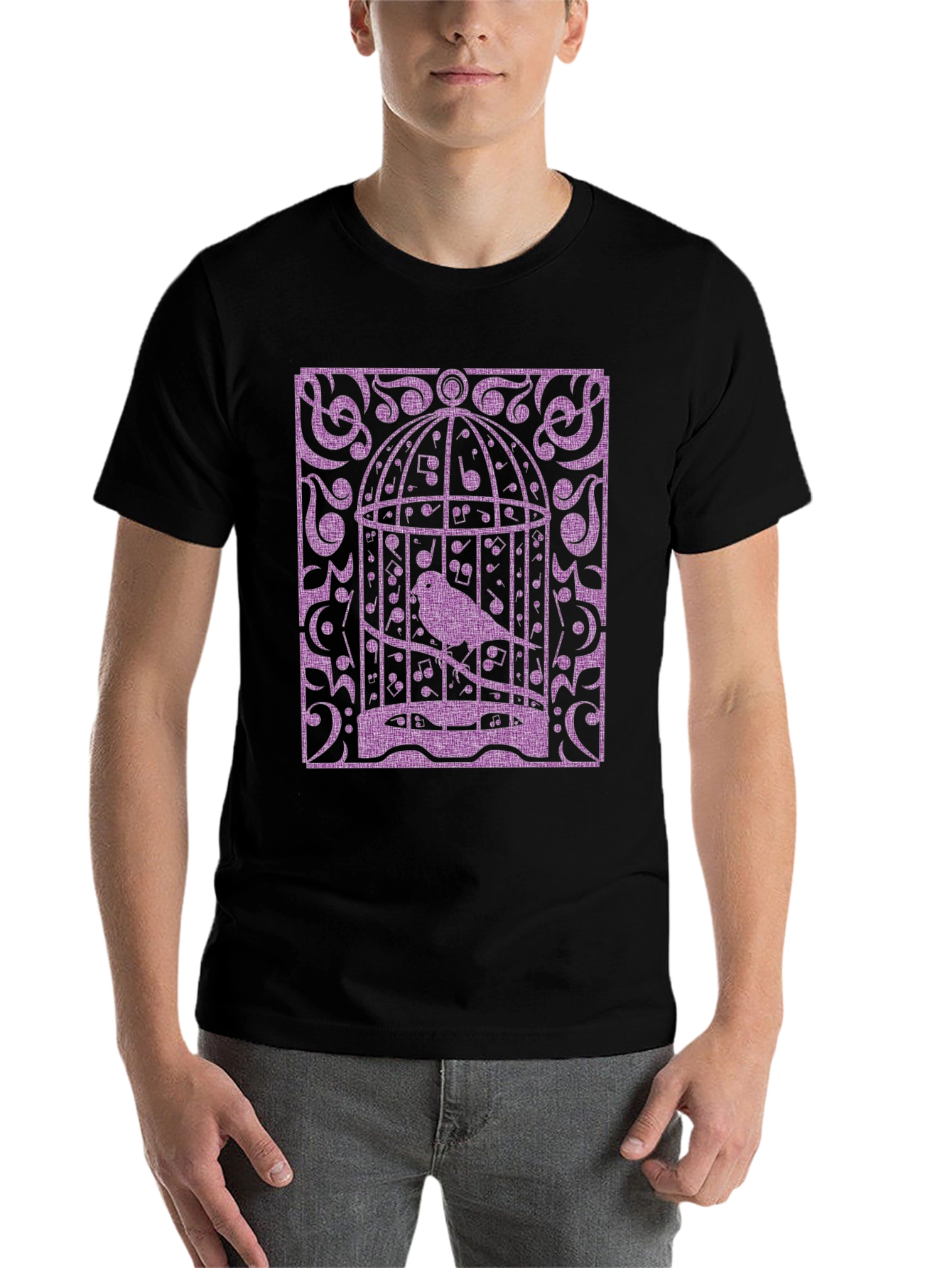Birdcage Music Graphic Tee - Black