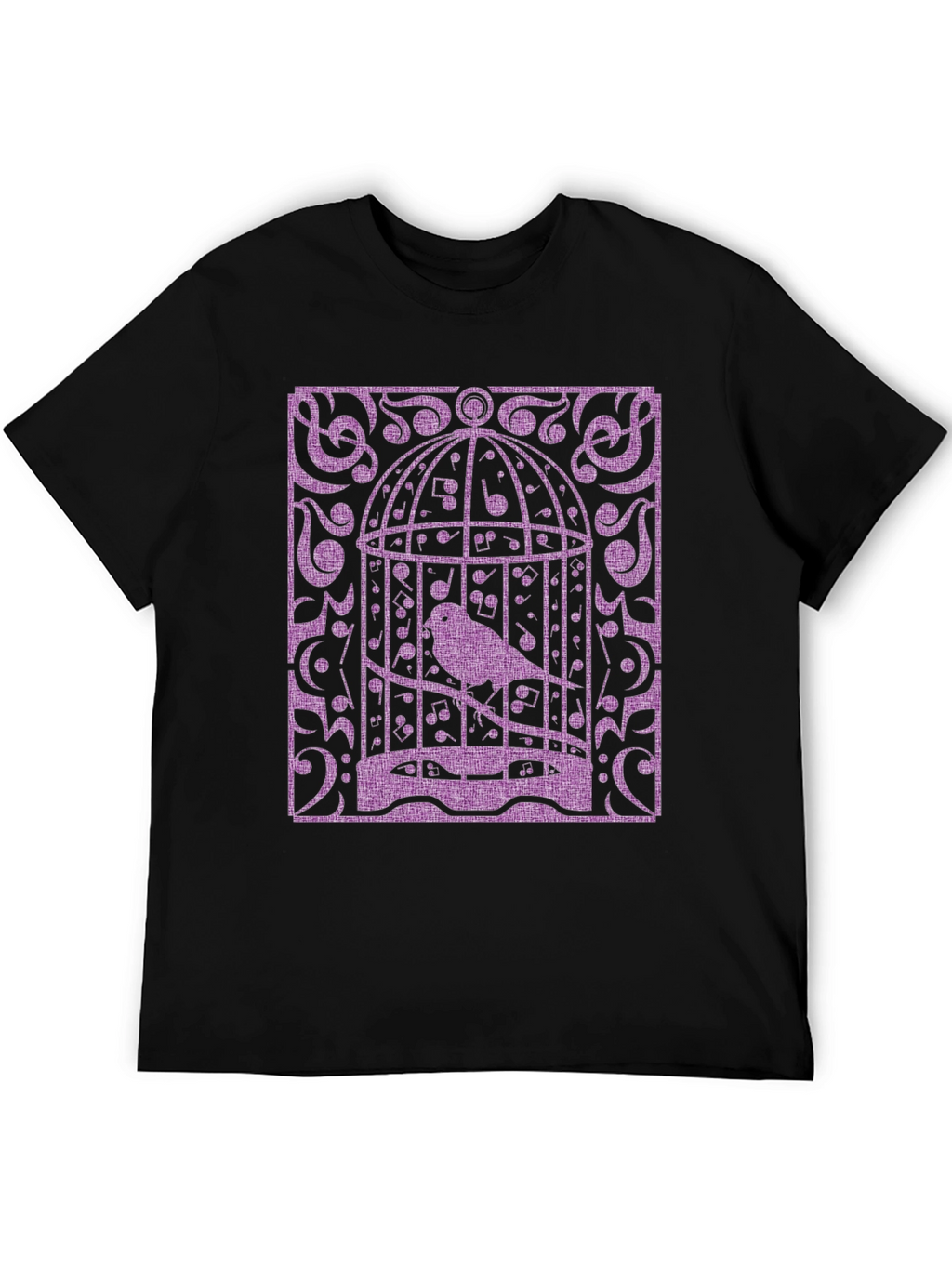 Birdcage Music Graphic Tee - Black