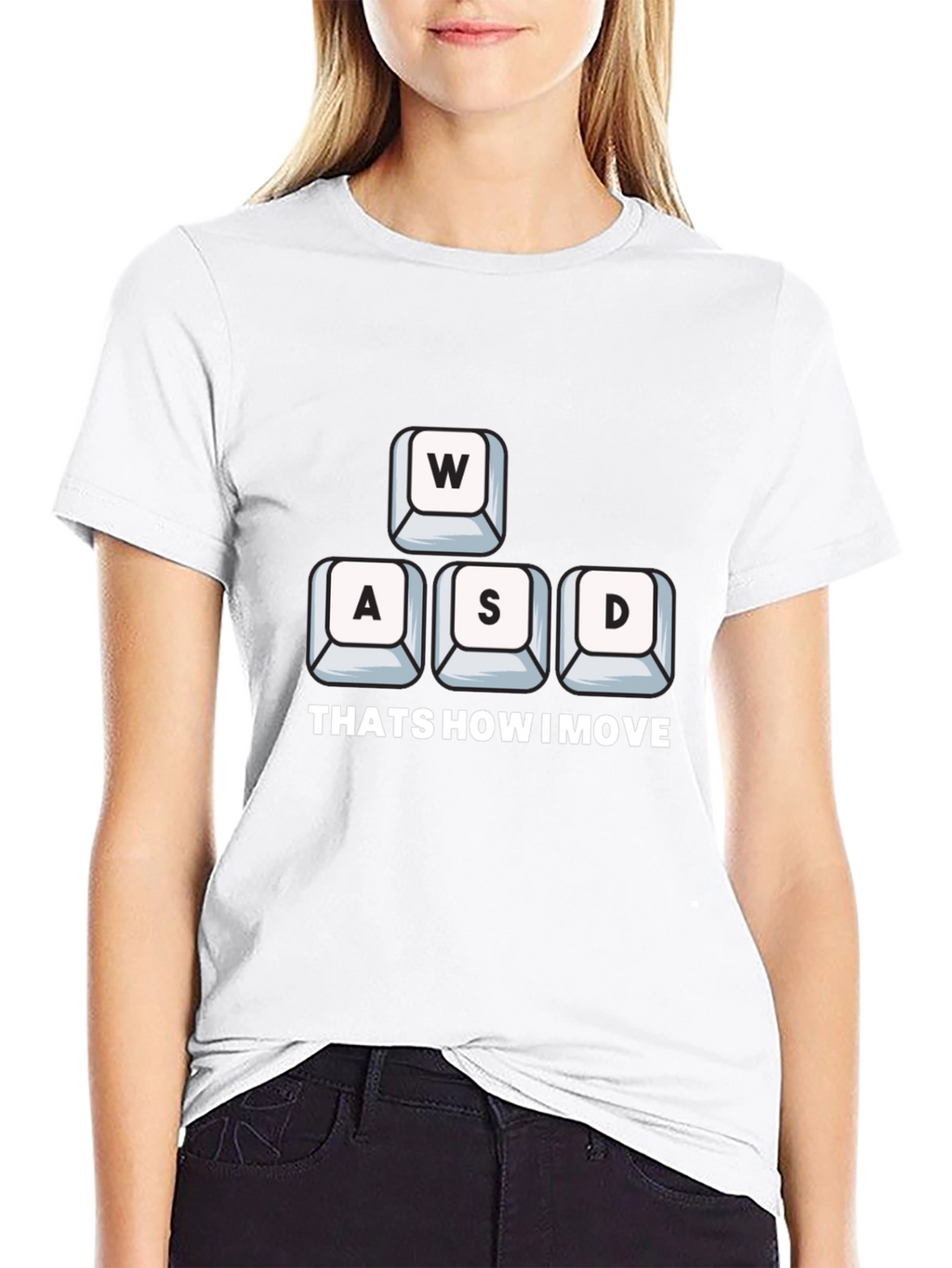 Gamer Move T-Shirt - WASD Keys Design