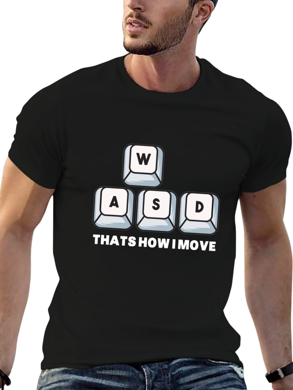 Gamer Move T-Shirt - WASD Keys Design
