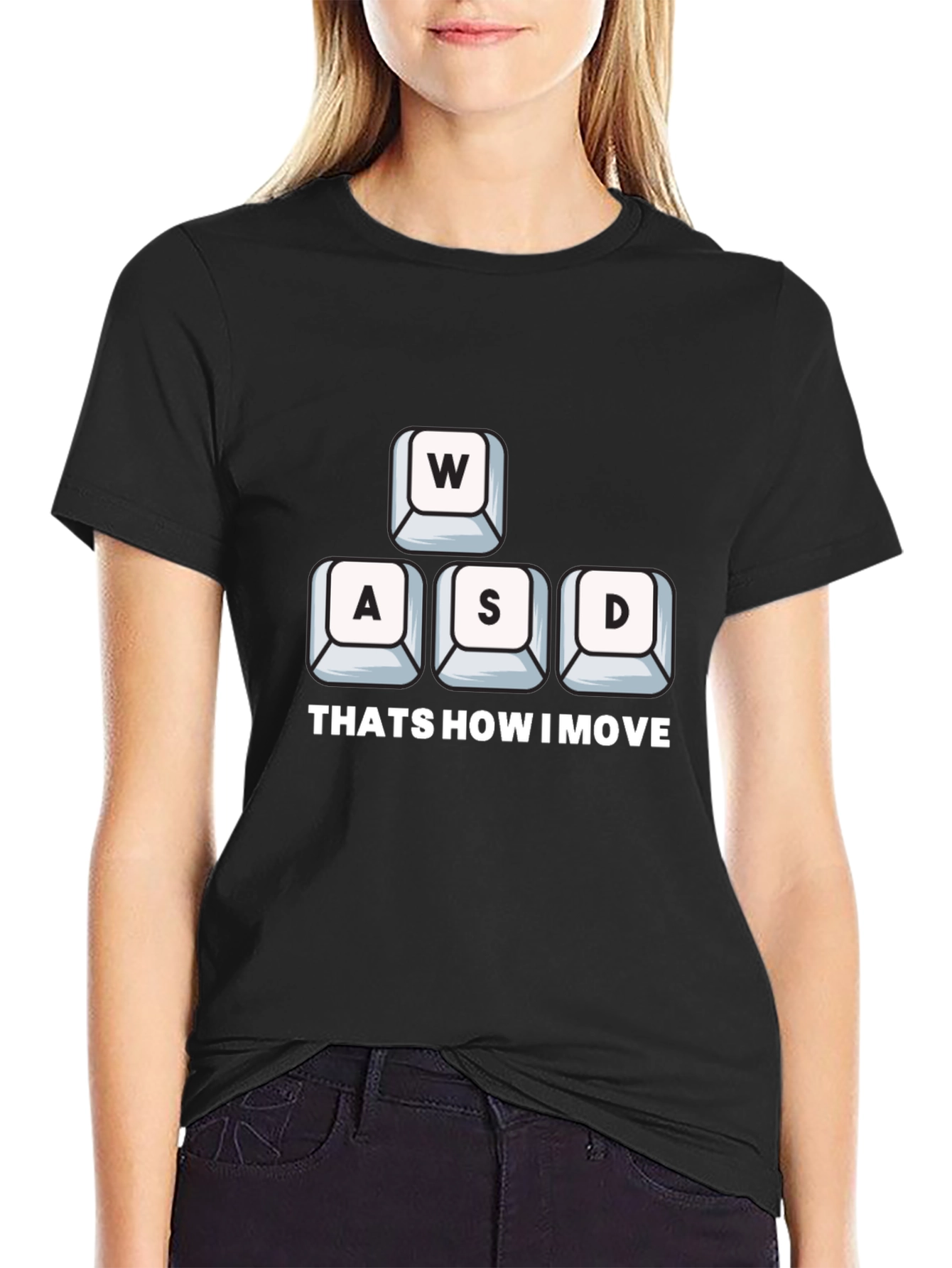 Gamer Move T-Shirt - WASD Keys Design