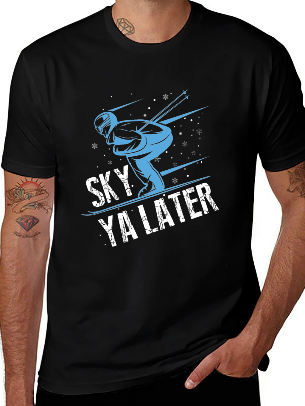 Sky Ya Later Graphic Tee - Skiing T-Shirt