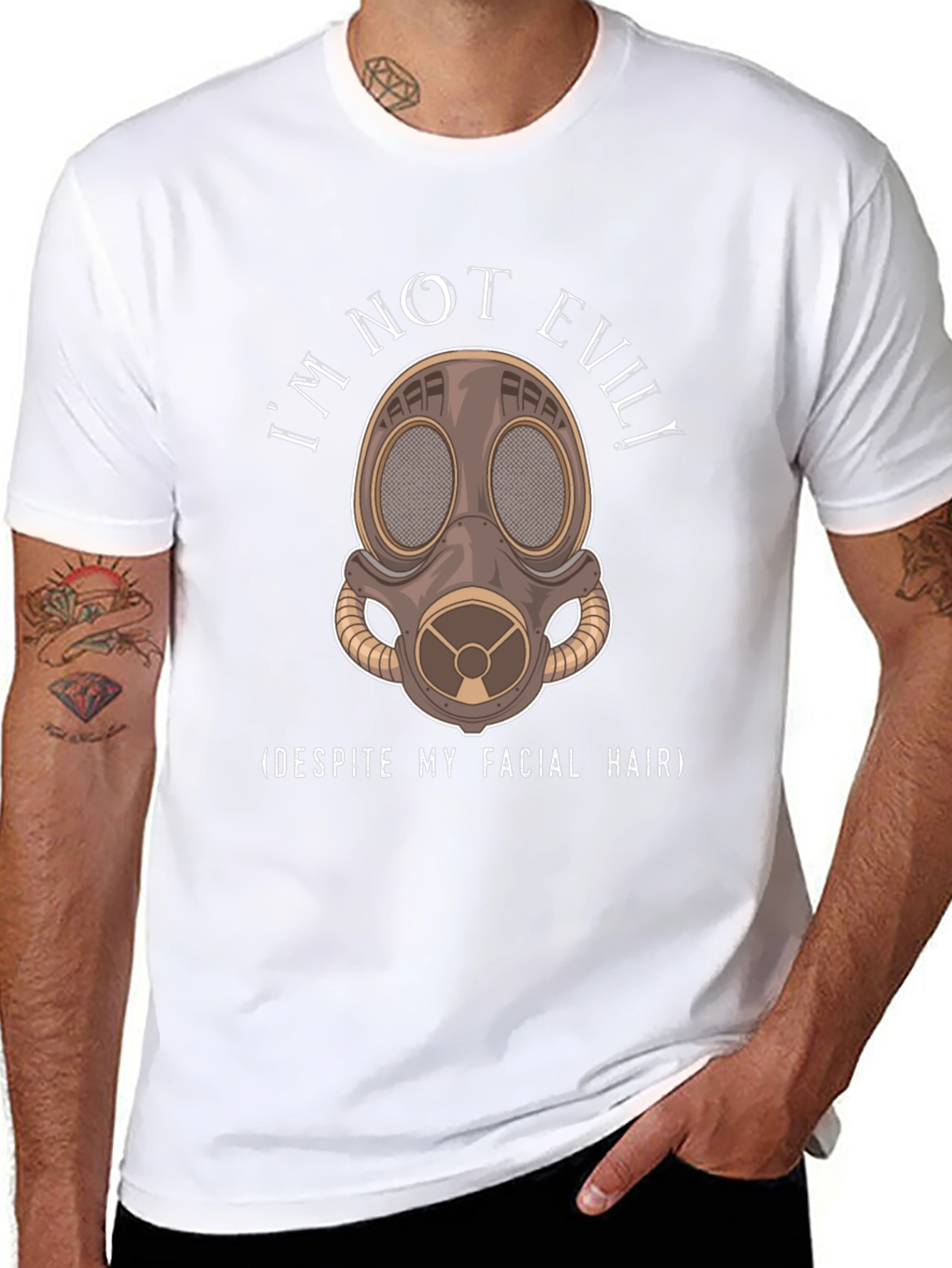 Im Not Evil Gas Mask T-Shirt