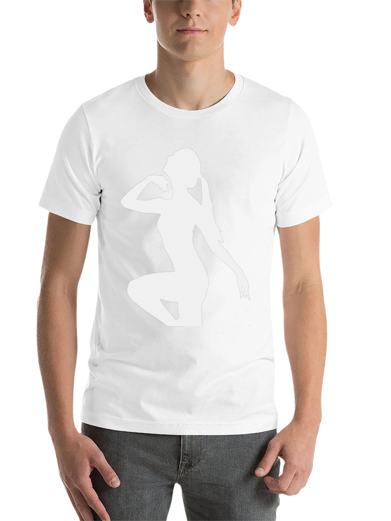 Silhouette Tee - Sleek Black Graphic T-Shirt