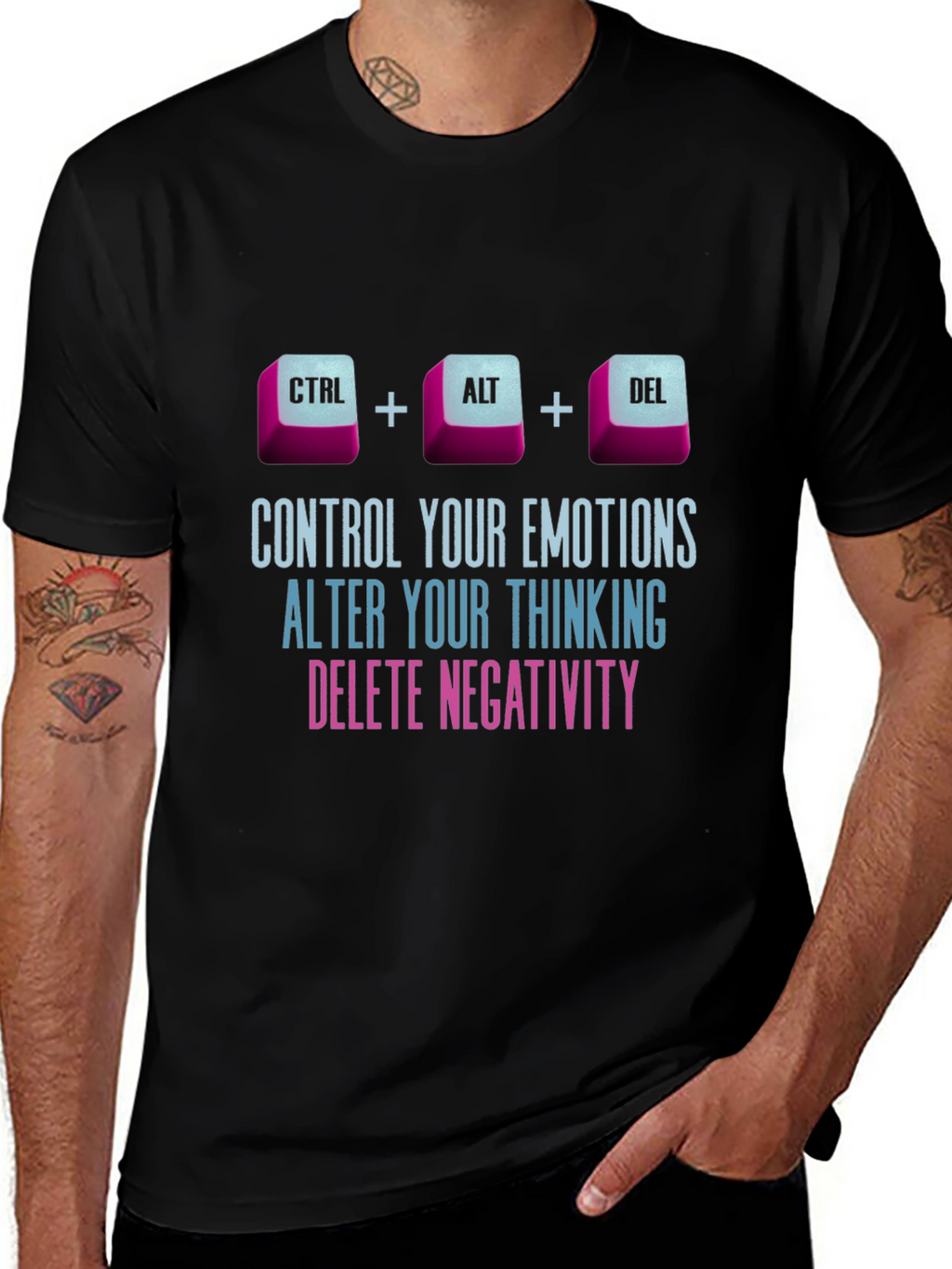 Ctrl Alt Delete Emotions Mens T-Shirt