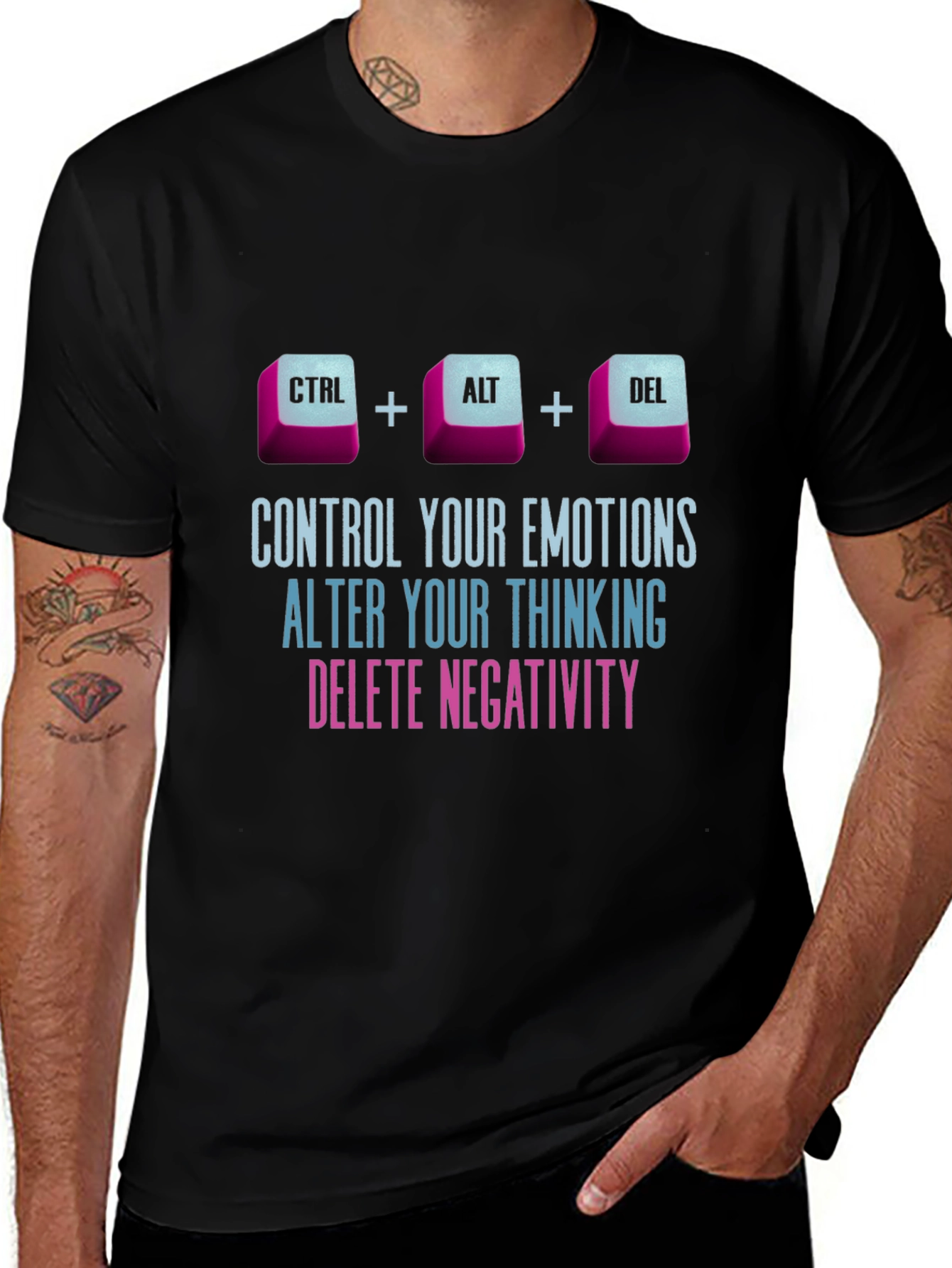 Ctrl Alt Delete Emotions Mens T-Shirt