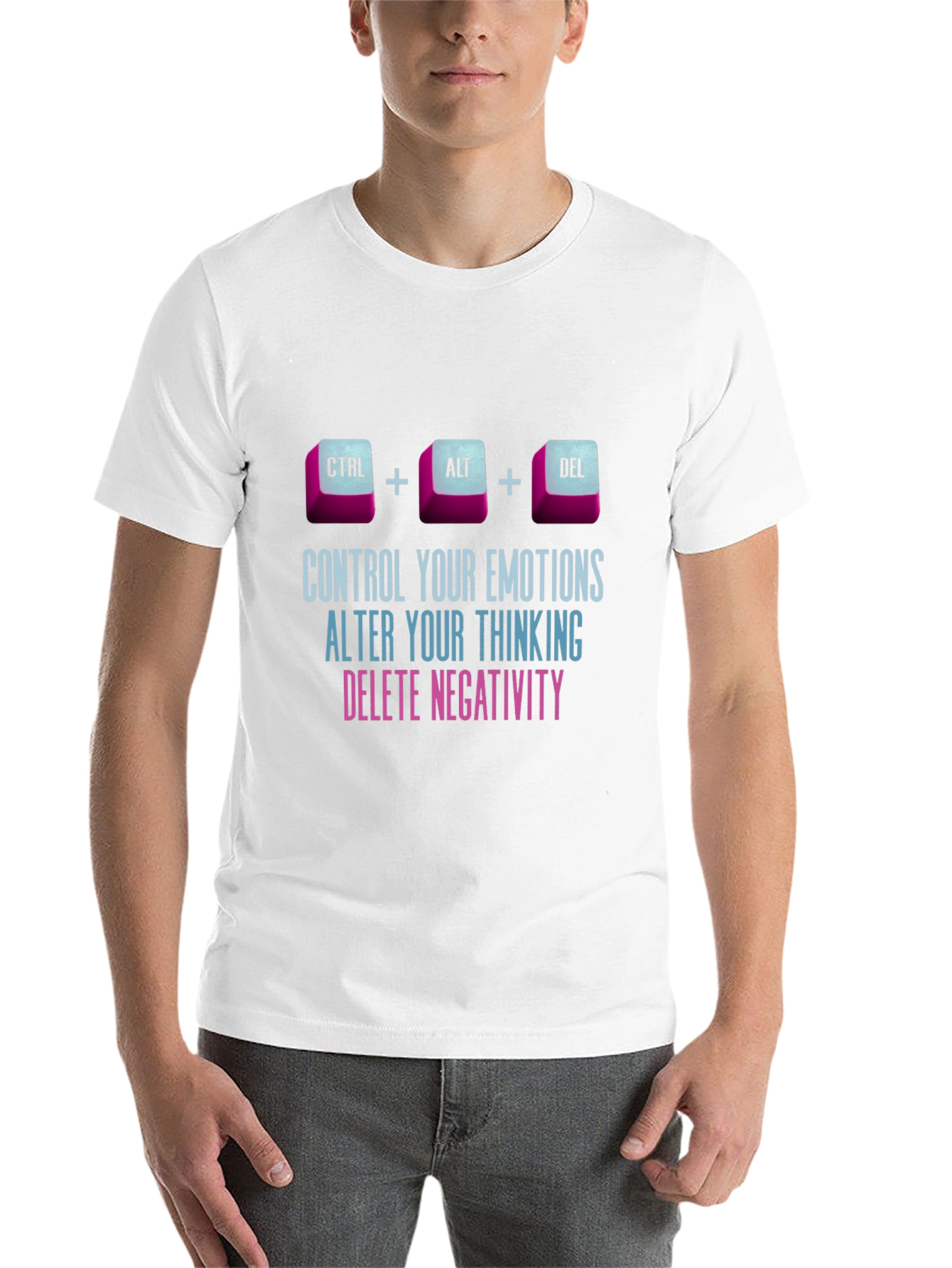 Ctrl Alt Delete Emotions Mens T-Shirt
