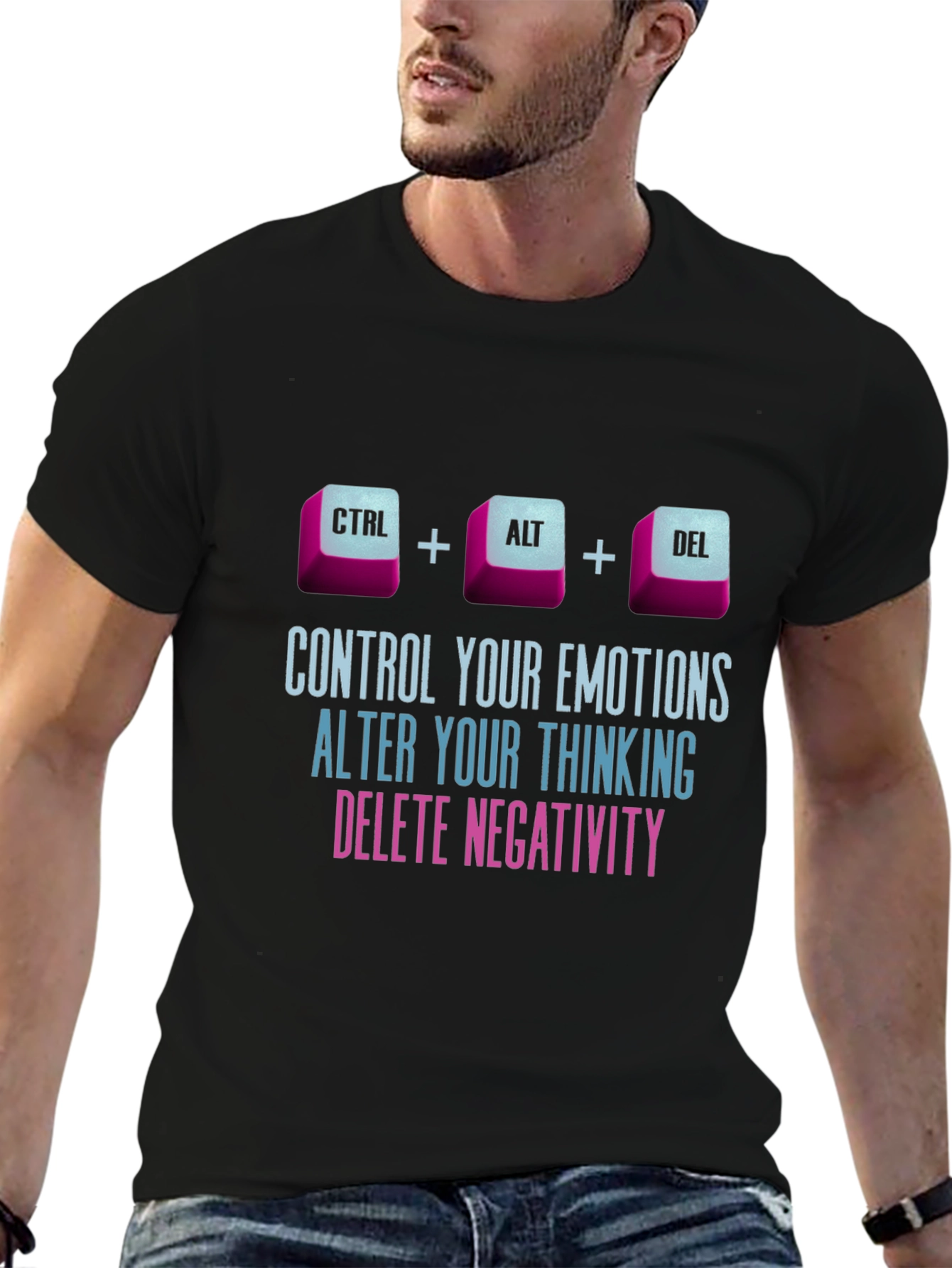 Ctrl Alt Delete Emotions Mens T-Shirt