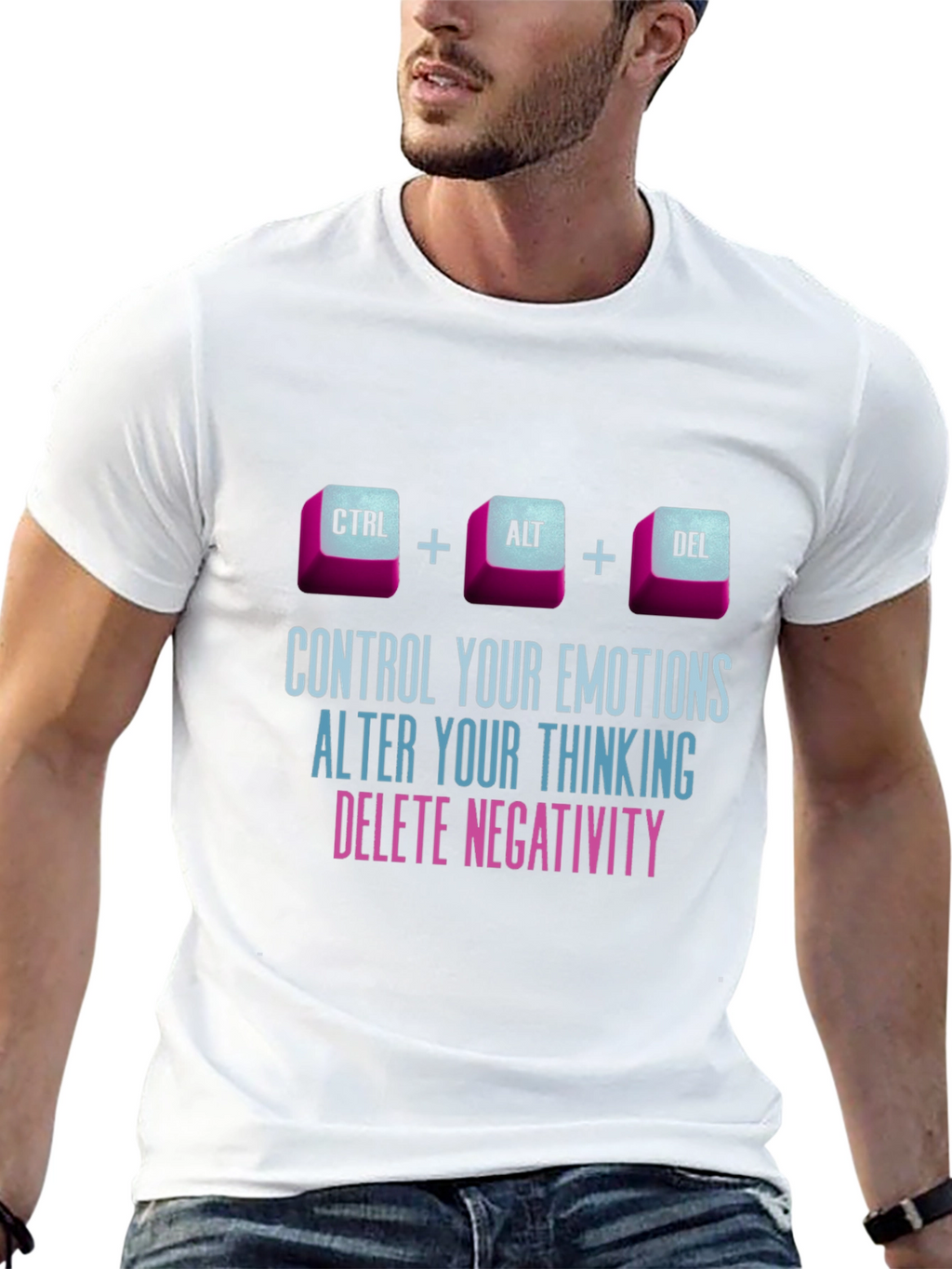 Ctrl Alt Delete Emotions Mens T-Shirt