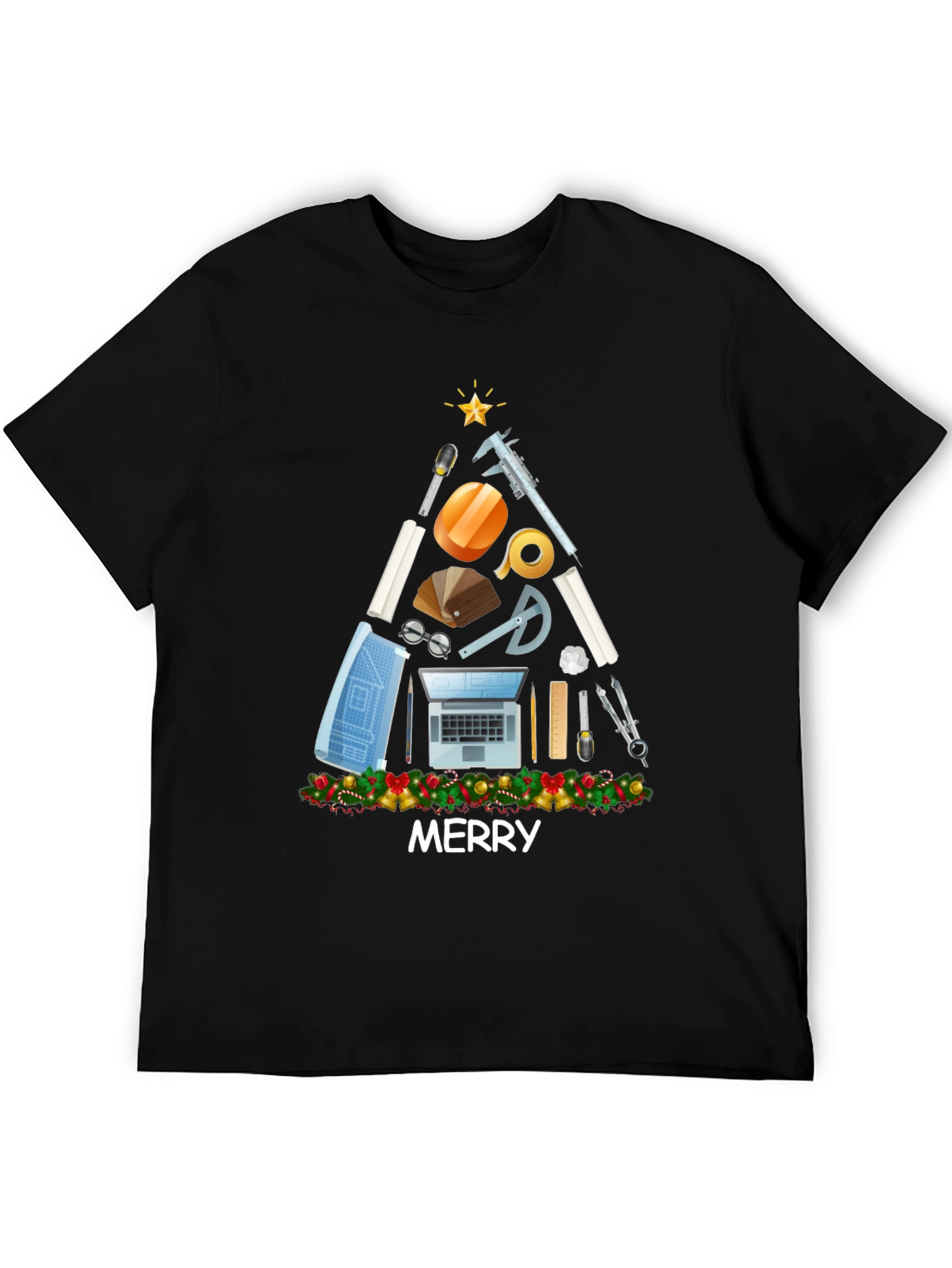 Architect Christmas Tree Graphic Tee