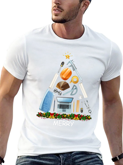 Architect Christmas Tree Graphic Tee