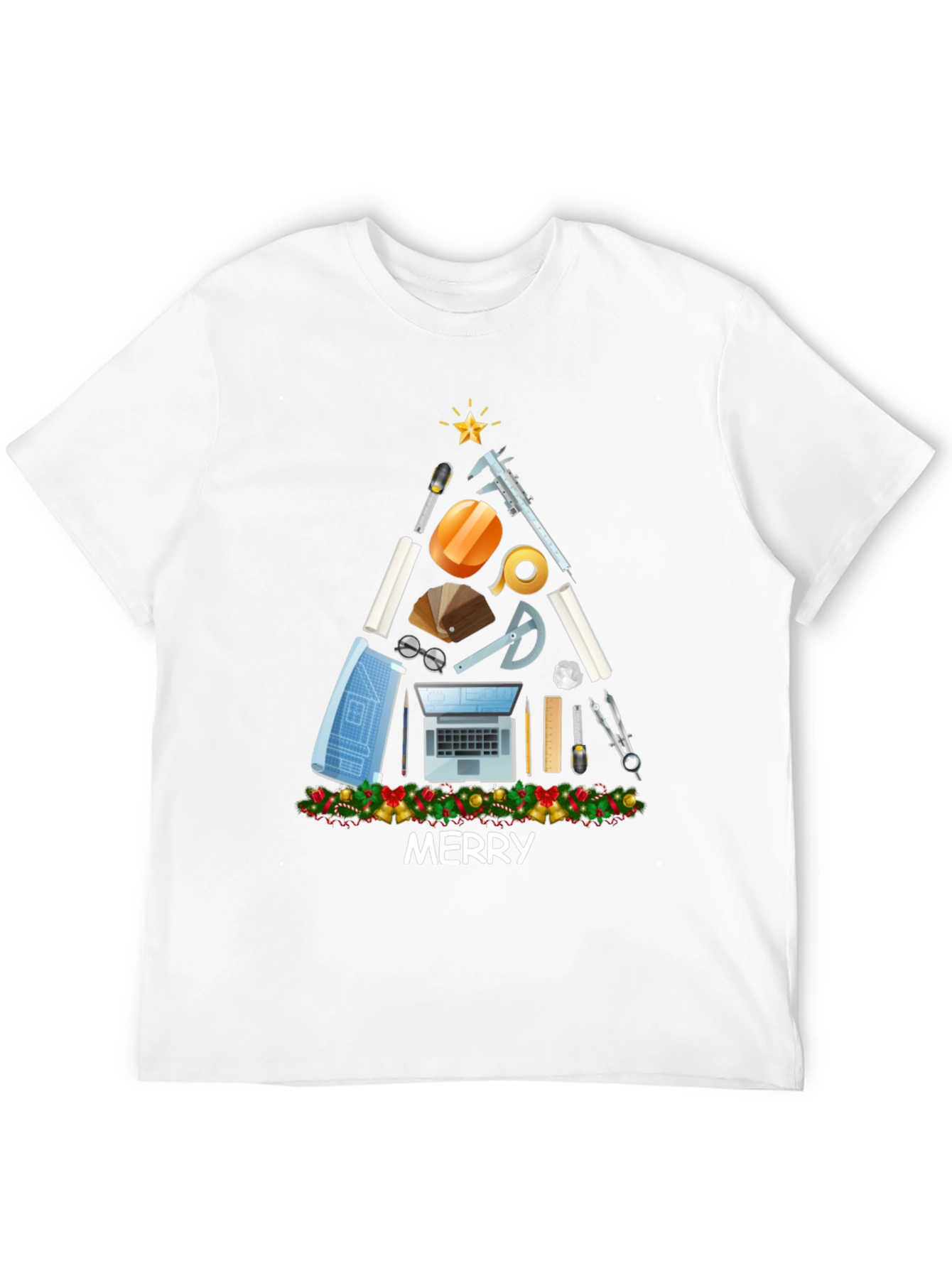 Architect Christmas Tree Graphic Tee