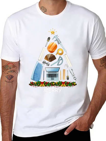 Architect Christmas Tree Graphic Tee