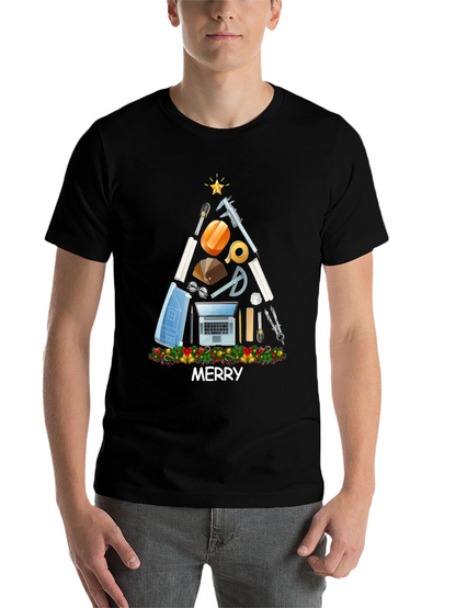 Architect Christmas Tree Graphic Tee