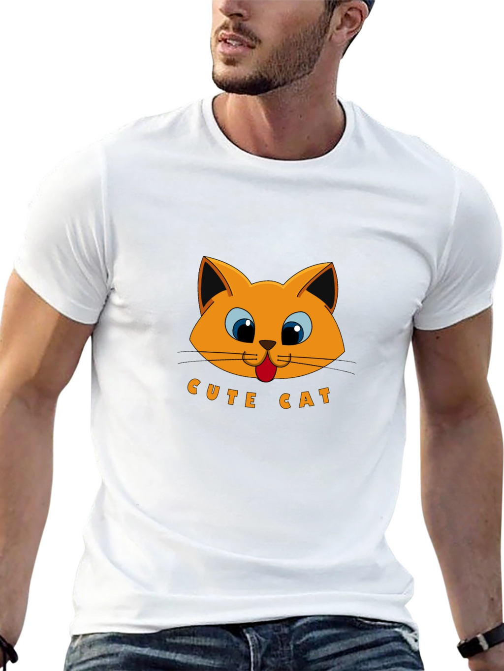 Cute Cat Graphic T-Shirt
