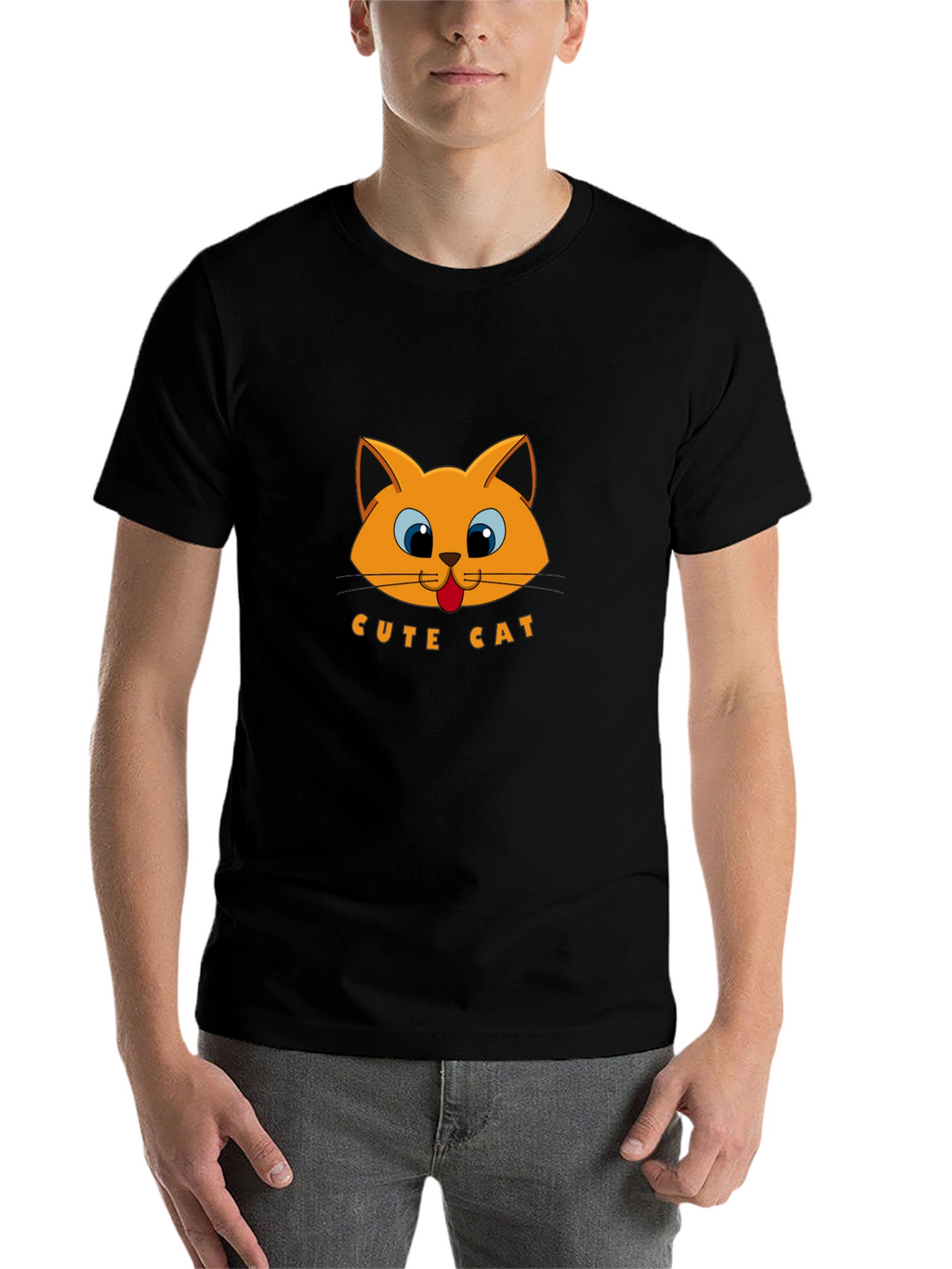 Cute Cat Graphic T-Shirt