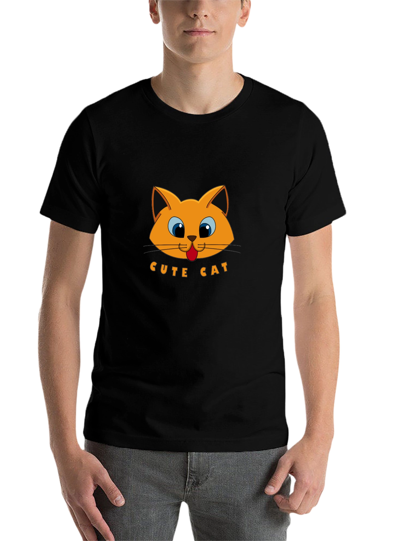 Cute Cat Graphic T-Shirt