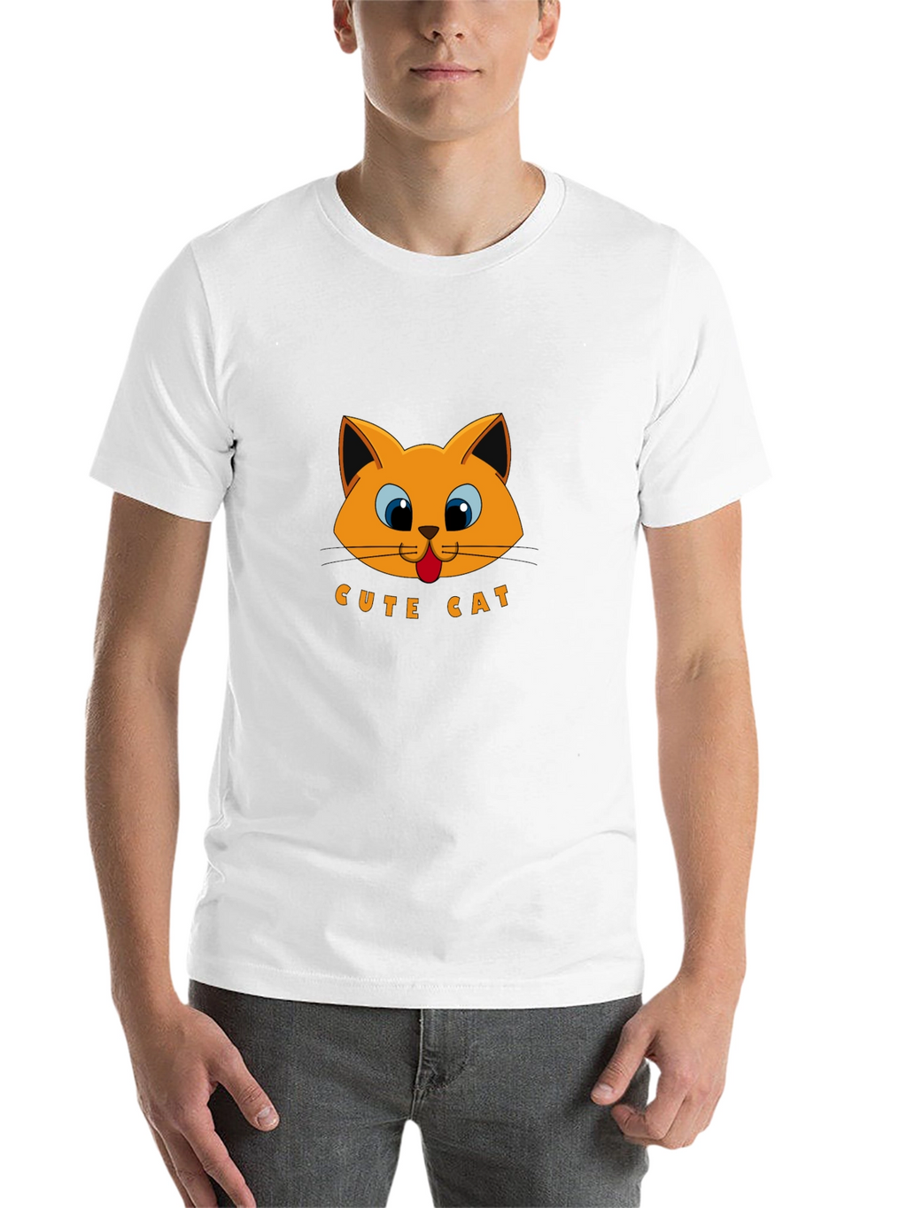 Cute Cat Graphic T-Shirt