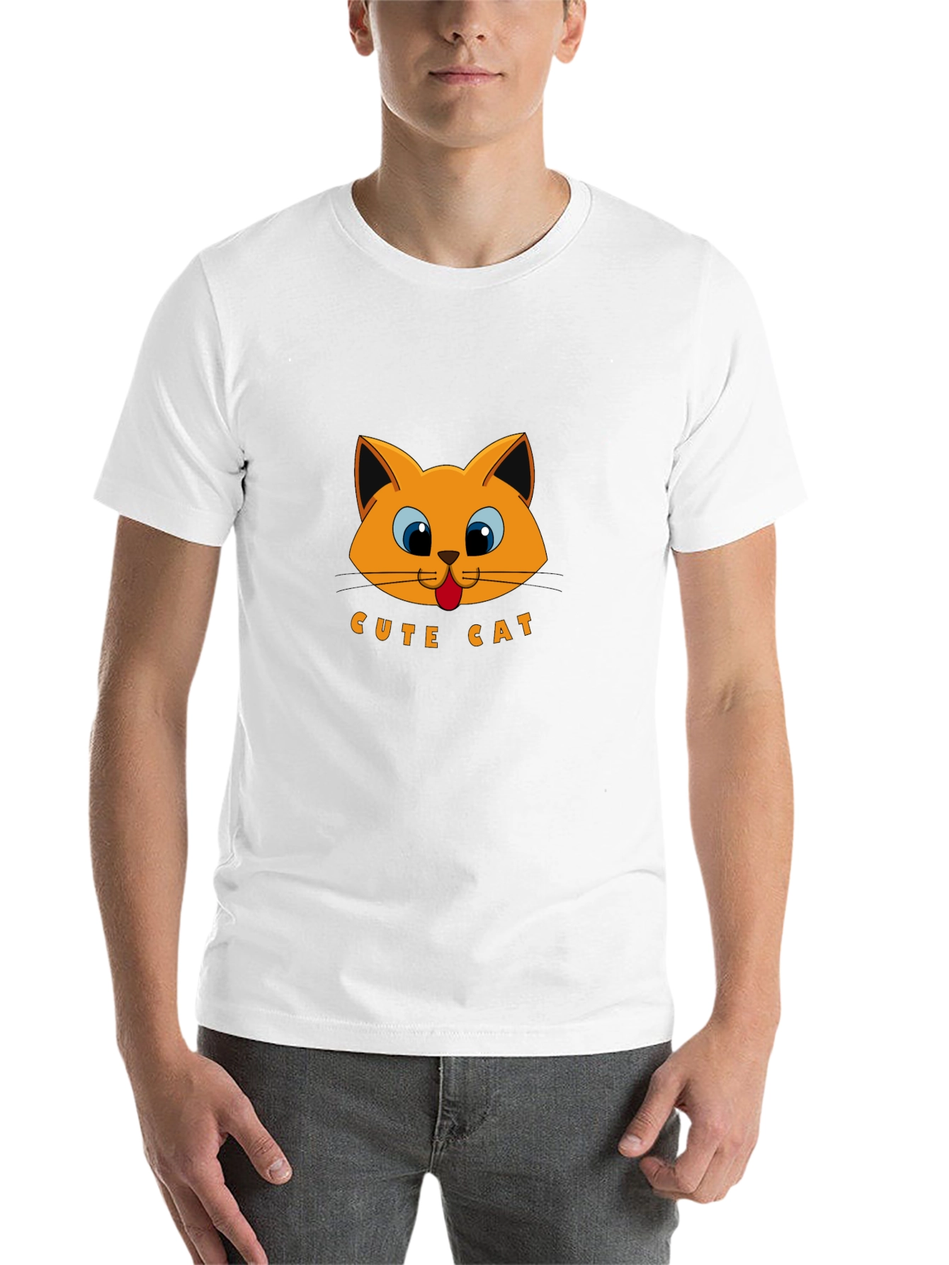 Cute Cat Graphic T-Shirt