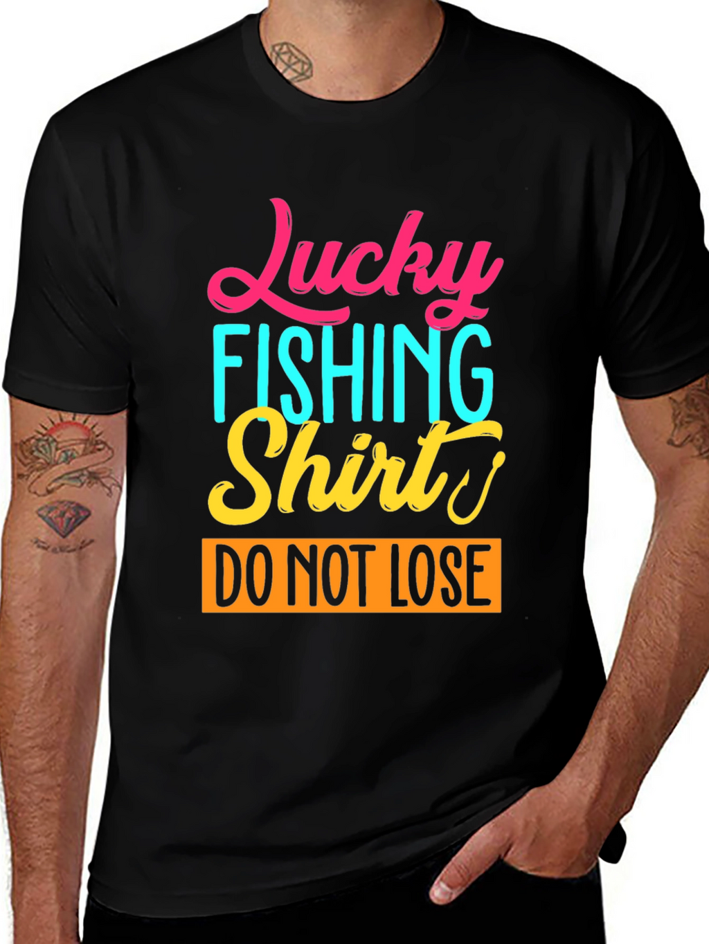 Lucky Fishing Shirt Graphic Tee
