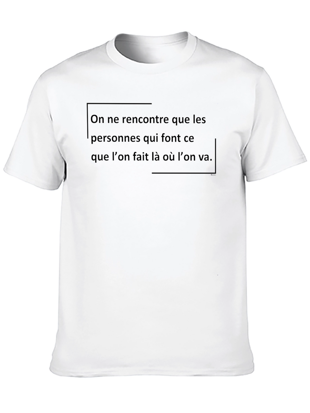 French Quote Graphic Tee - Black Casual T-Shirt