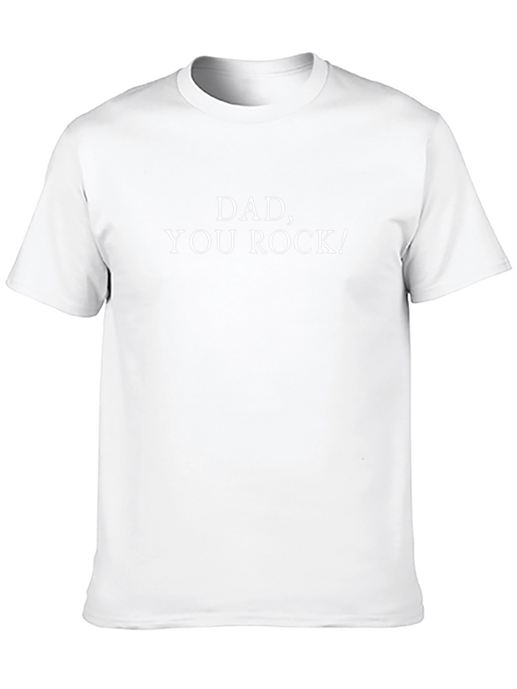 Dad You Rock! Graphic Print Black T-Shirt