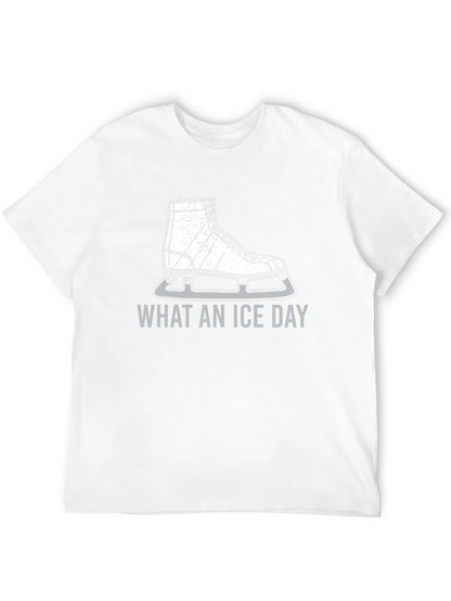 What An Ice Day T-Shirt - Black Skate Design