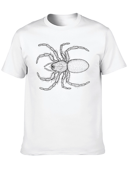 Mens Black Spider Graphic Tee