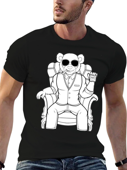 Cool Bear in Suit Graphic Tee - Unisex