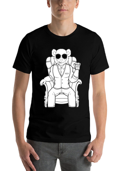 Cool Bear in Suit Graphic Tee - Unisex