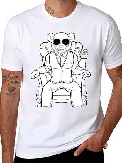 Cool Bear in Suit Graphic Tee - Unisex