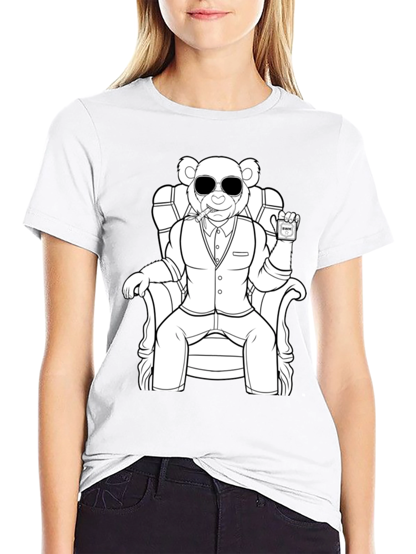 Cool Bear in Suit Graphic Tee - Unisex