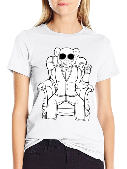 Cool Bear in Suit Graphic Tee - Unisex