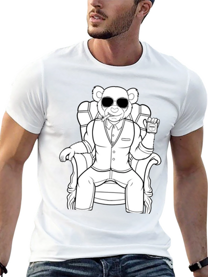 Cool Bear in Suit Graphic Tee - Unisex