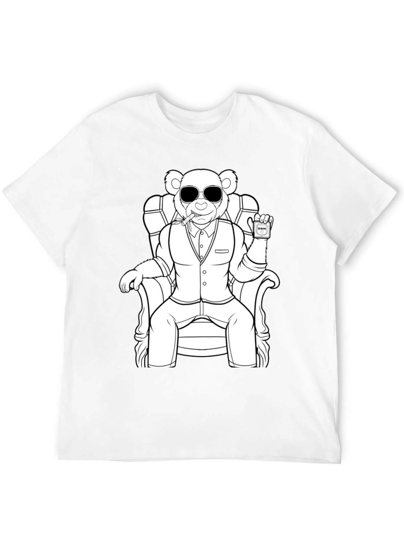 Cool Bear in Suit Graphic Tee - Unisex