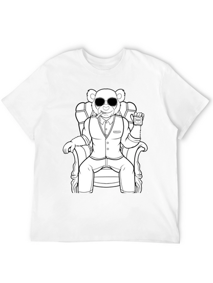 Cool Bear in Suit Graphic Tee - Unisex