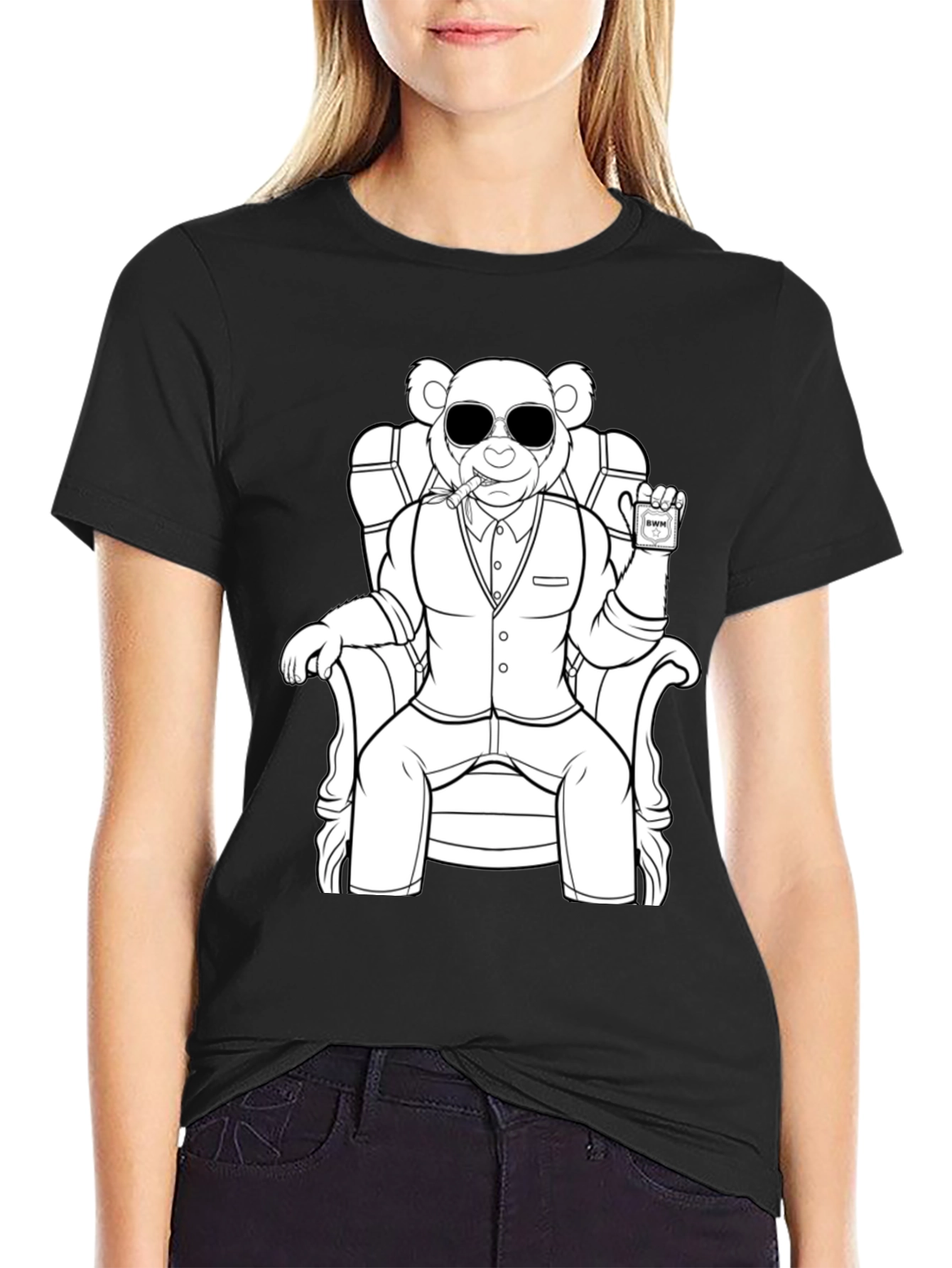 Cool Bear in Suit Graphic Tee - Unisex