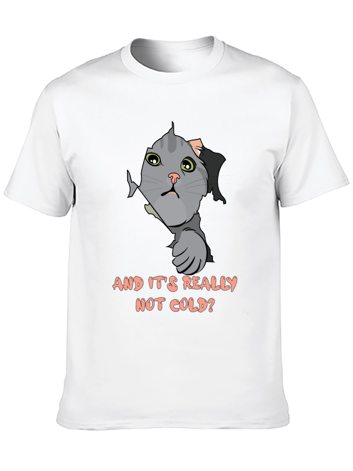 Cat Peek T-Shirt - Funny Kitten Design