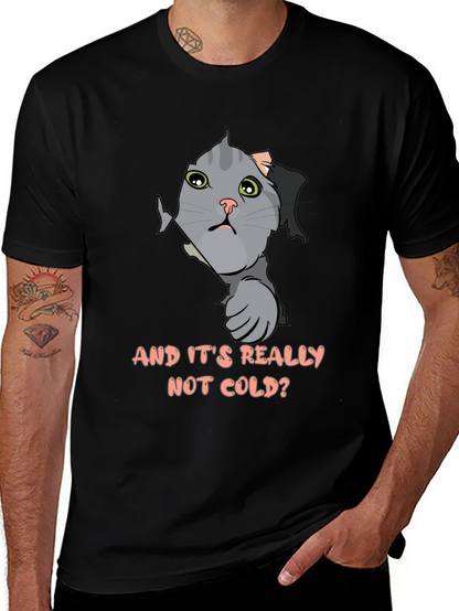 Cat Peek T-Shirt - Funny Kitten Design