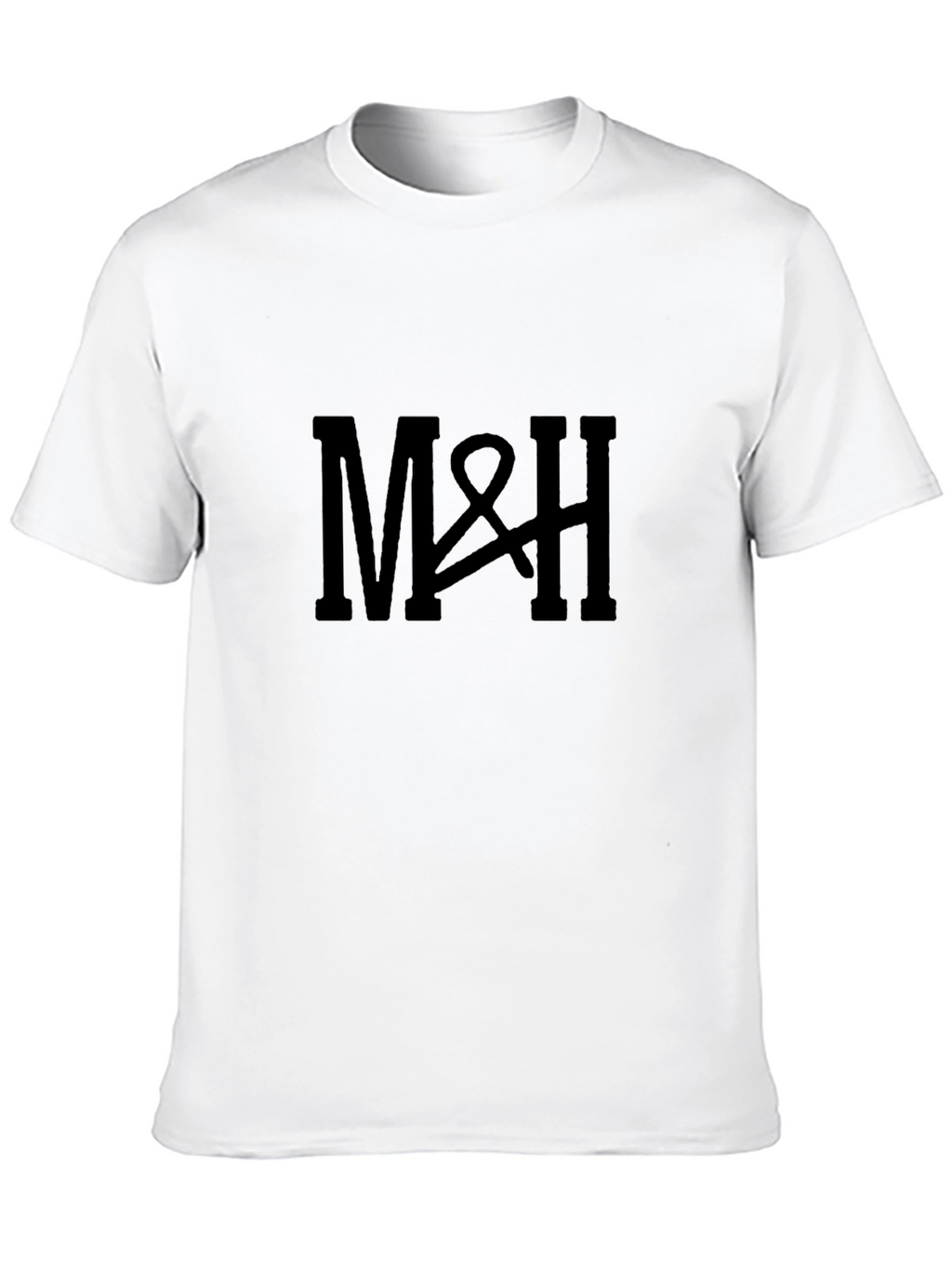 M&H Black Cotton Graphic Tee