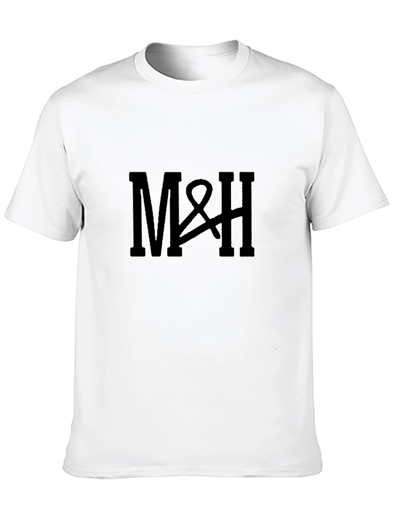 M&H Black Cotton Graphic Tee