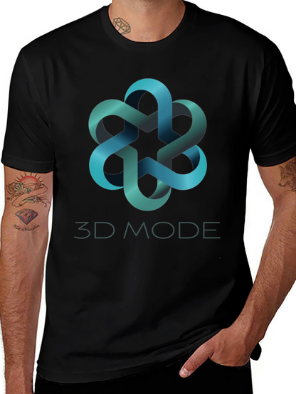 3D Mode Stylish Graphic Tee