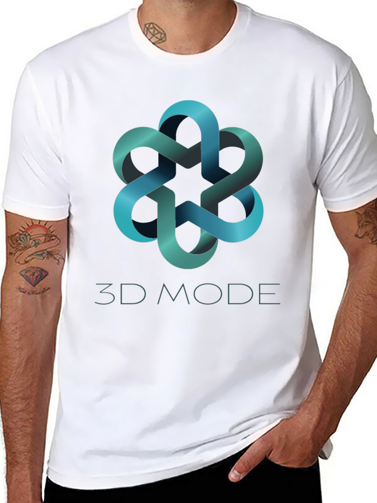 3D Mode Stylish Graphic Tee